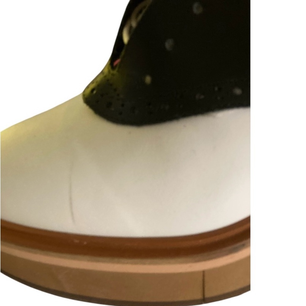 Robert Clergerie Black and White Platform Saddle Shoes- Fantastic! Size 39.5 - Picture 14 of 15